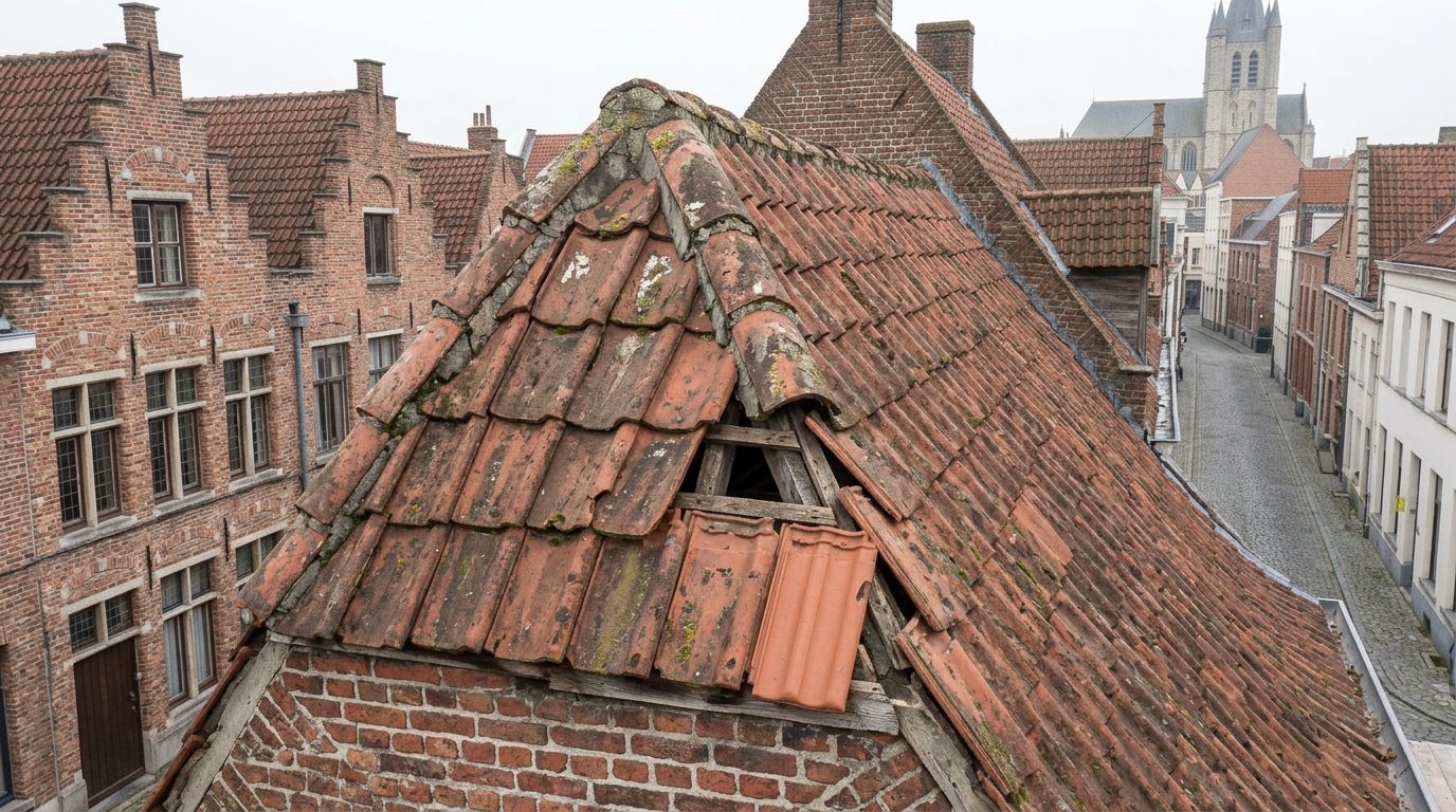 1. Controle van het bestaande dak