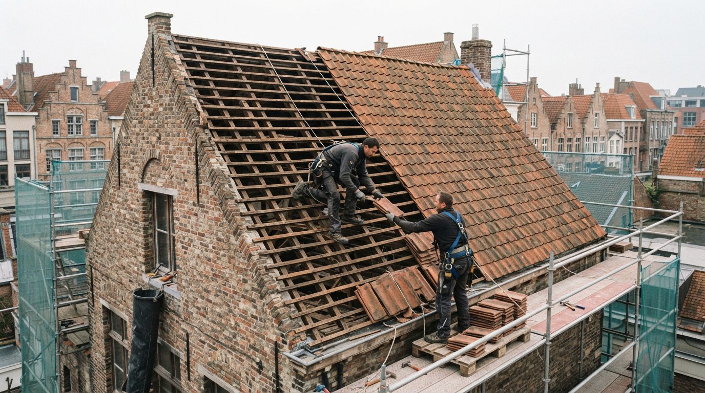 Bestaande dak verwijderen
