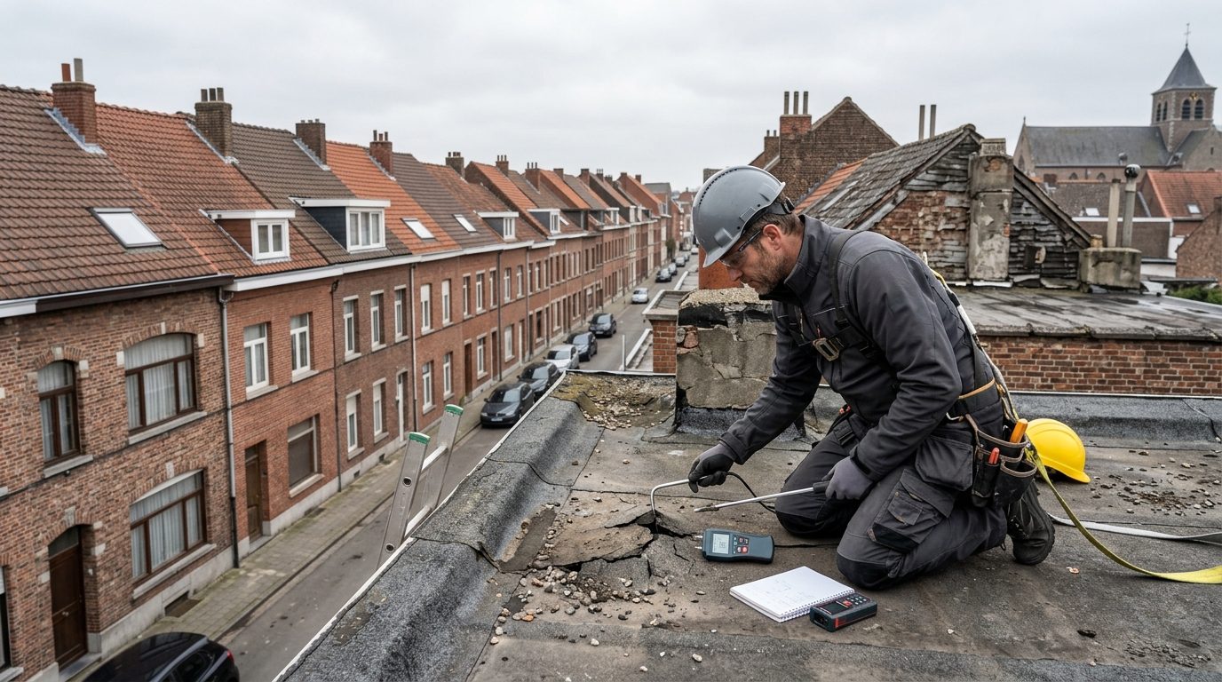Controle van het bestaande dak Controle van het bestaande dak