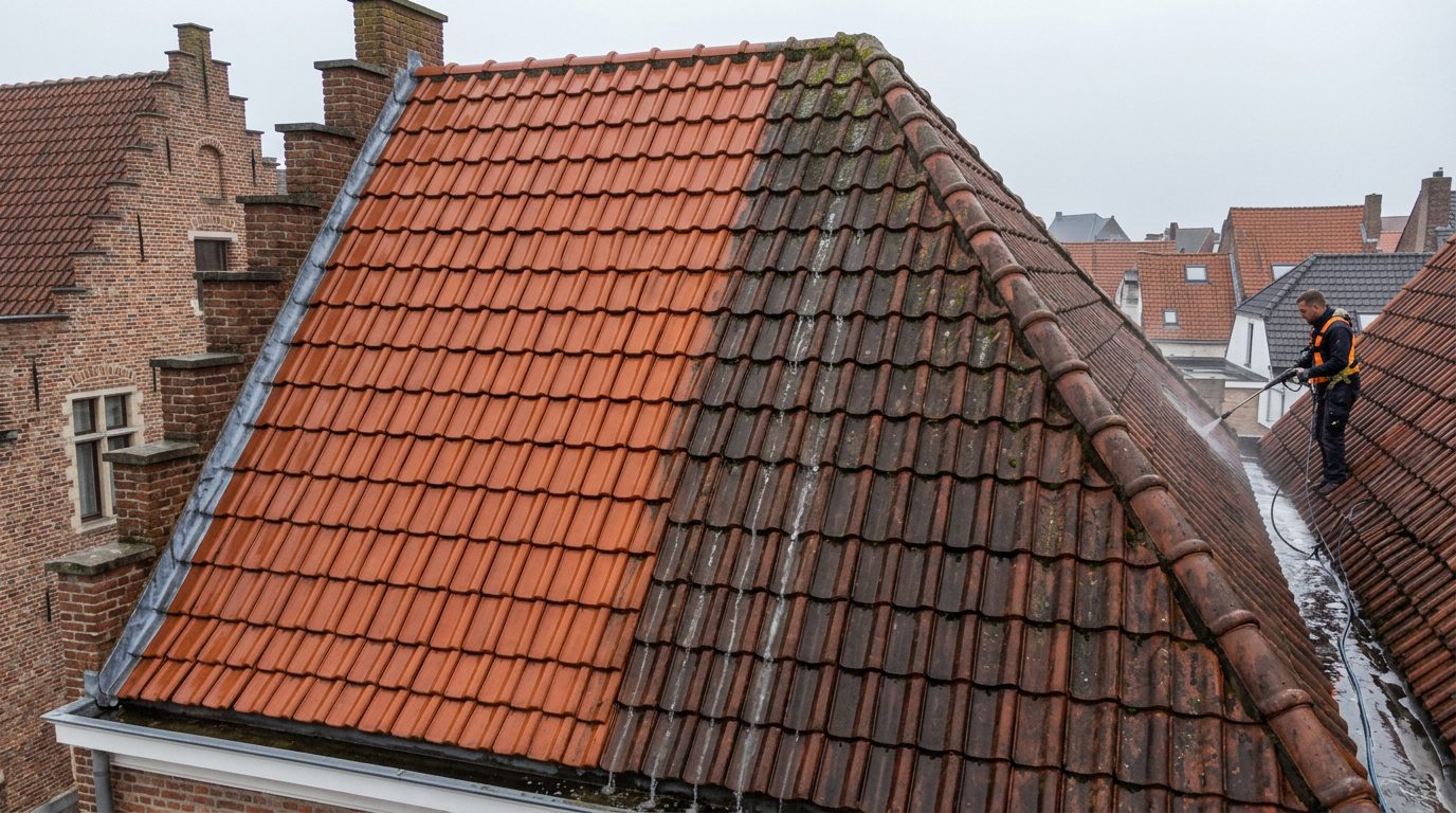 Dakpannen reinigen