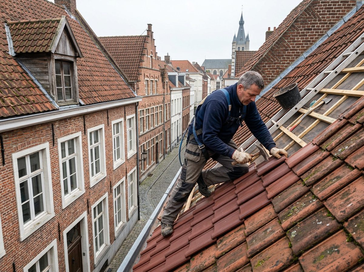 Dakpannen vervangen in Gent
