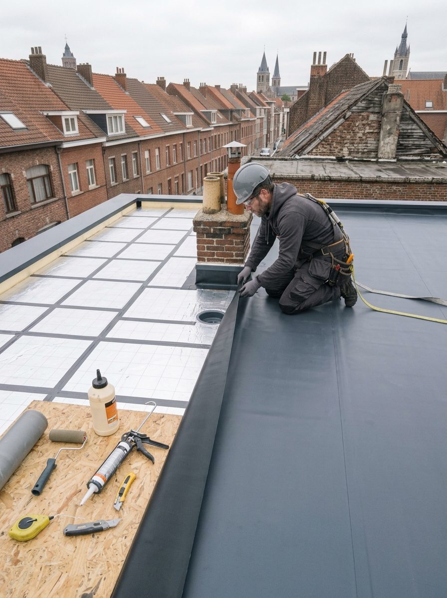EPDM voor een nieuw plat dak of dakrenovatie EPDM voor een nieuw plat dak of dakrenovatie