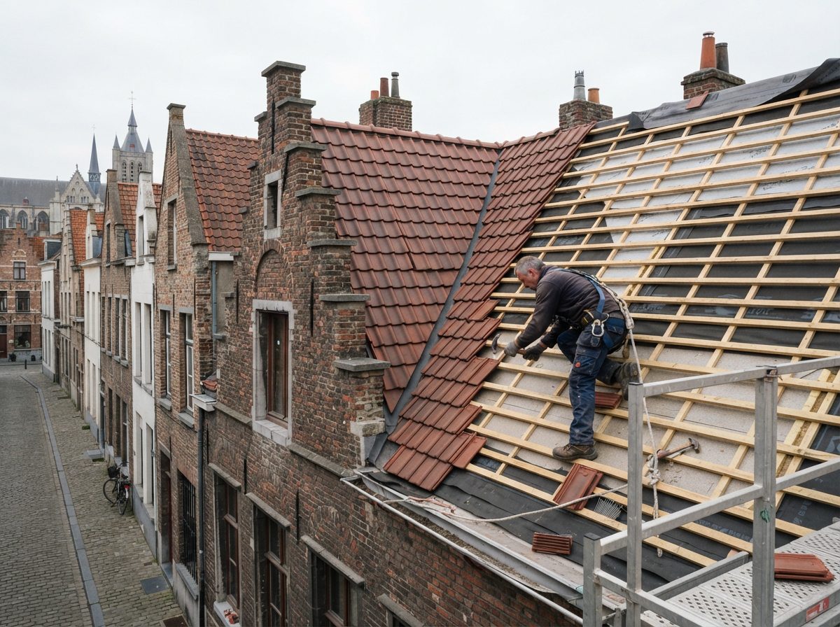 Nieuw dak in Gent