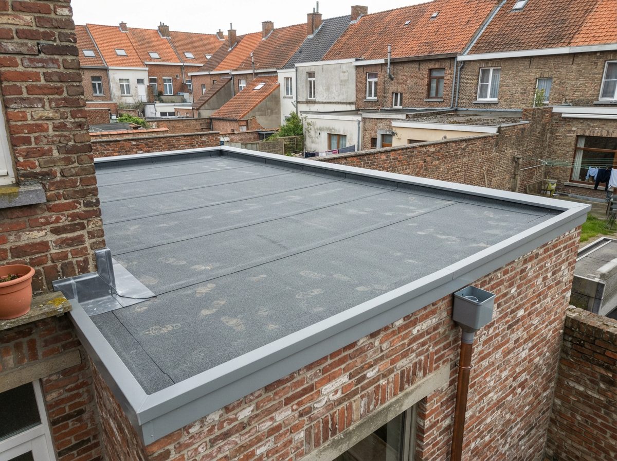 Nieuw plat dak in Gent