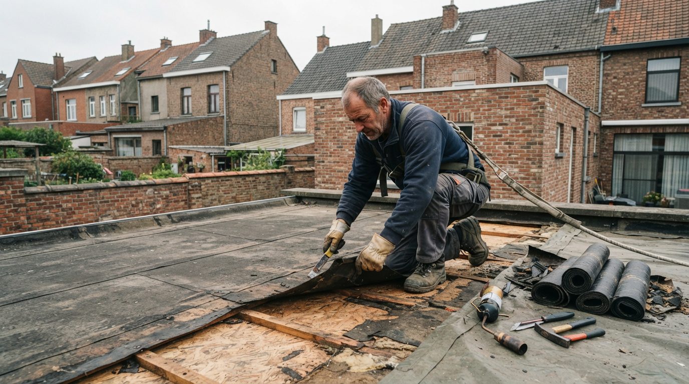 Oude dakbedekking verwijderen v