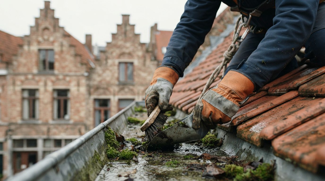 Stap 3 — Dakgoten en afwatering controleren