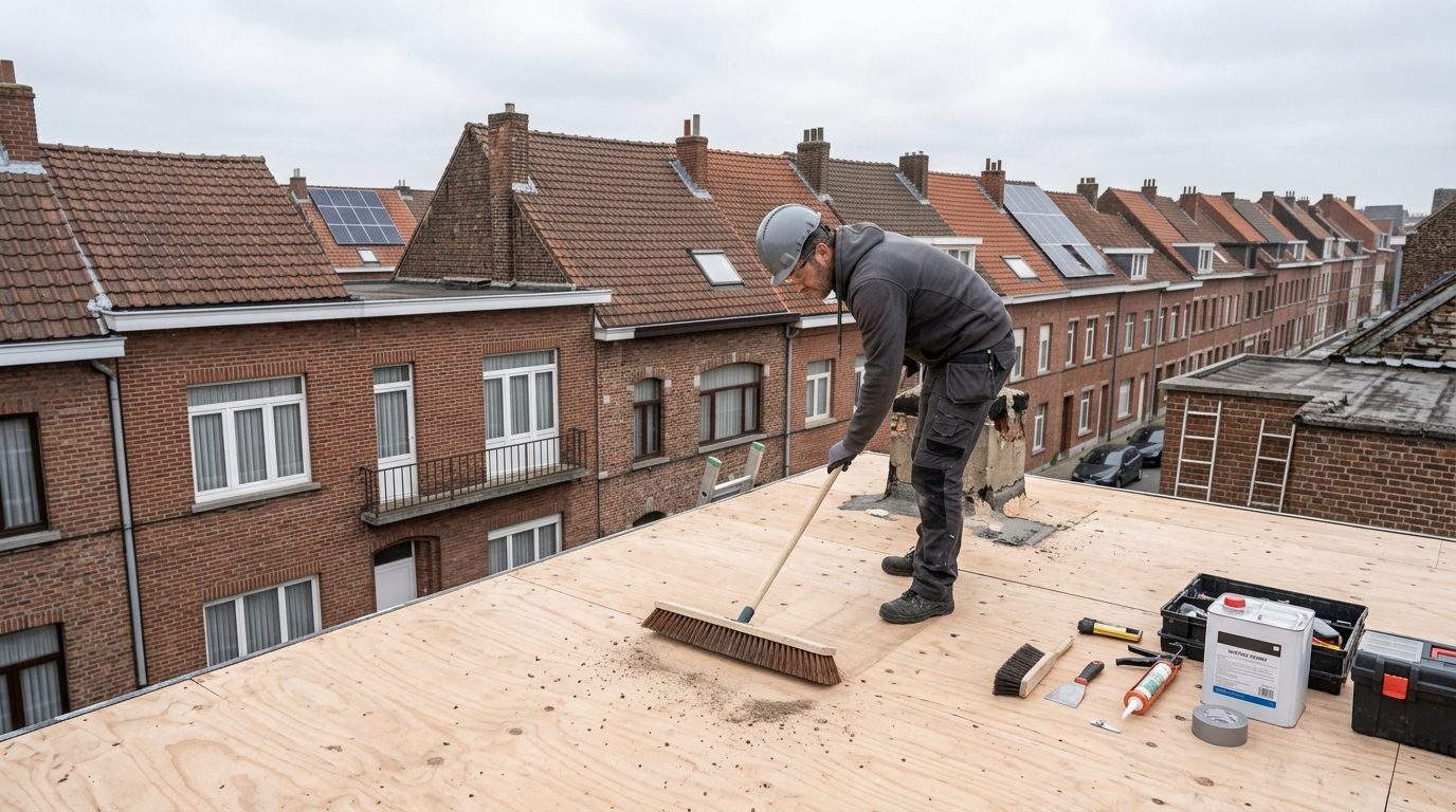 Voorbereiden van de ondergrond Voorbereiden van de ondergrond