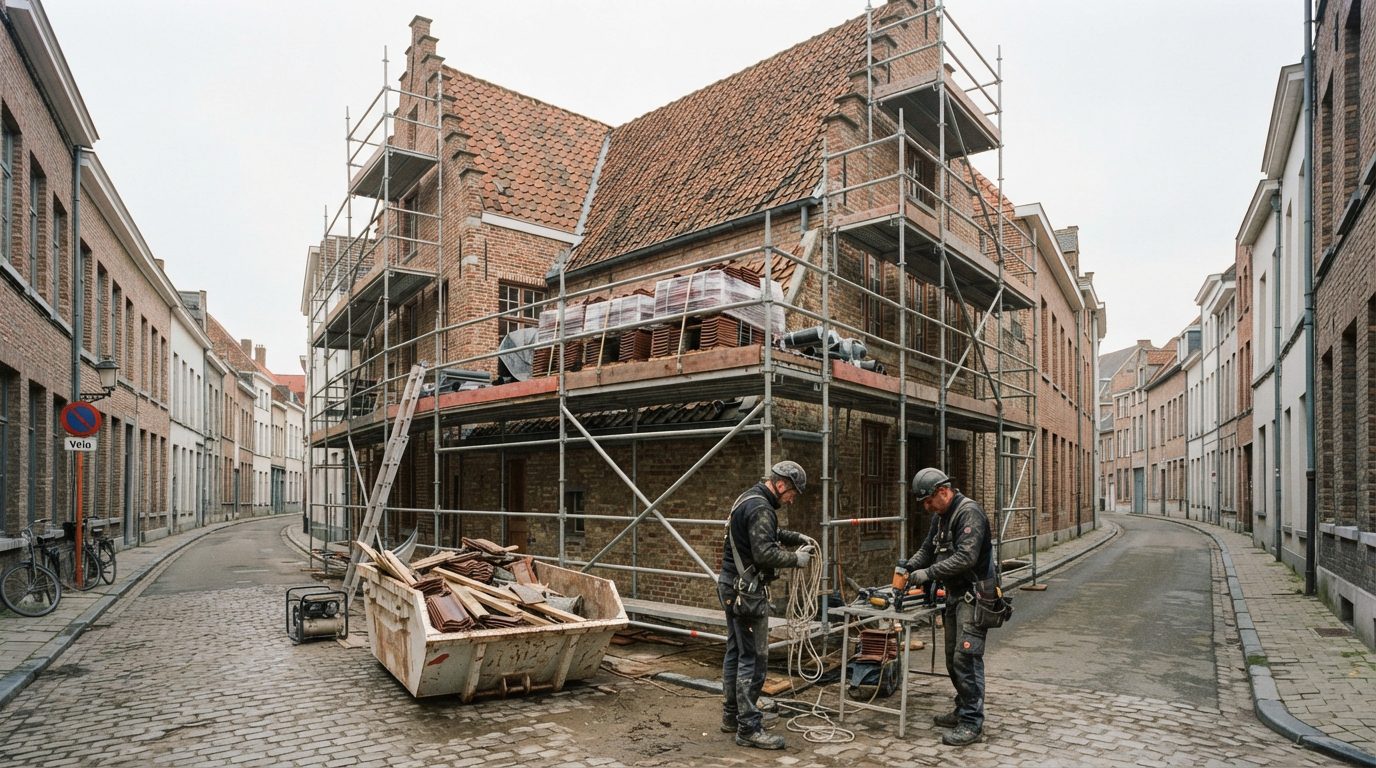 Voorbereiden van de werf