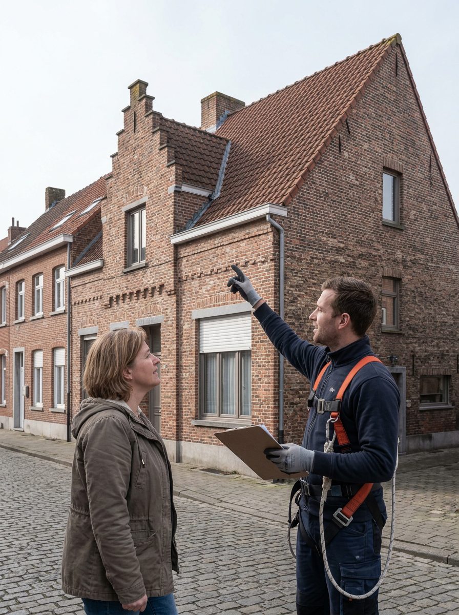 Wat kost een hellend dak in Gent