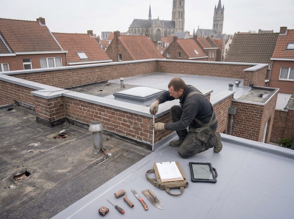 Wat kost een plat dak in Gent? Wat kost een plat dak in Gent